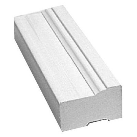 INTEPLAST BUILDING PRODUCTS 8' Wht Pvc Brickmould 635-0800-986